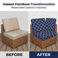 👌 Custom Fit Outdoor Sofa Cushion Covers — Waterproof Zippered Slipcovers,