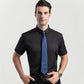 🎭 Smart-Casual Stretch Shirt with Wrinkle-Resistant Fabric — Short Sleeve, Regular Fit for Everyday Wear