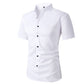 🎭 Smart-Casual Stretch Shirt with Wrinkle-Resistant Fabric — Short Sleeve, Regular Fit for Everyday Wear