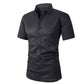 🎭 Smart-Casual Stretch Shirt with Wrinkle-Resistant Fabric — Short Sleeve, Regular Fit for Everyday Wear