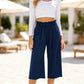 🥳 50% OFF! 🥳Women's High-Waist Smocked Wide-Leg Pants