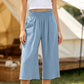 🥳 50% OFF! 🥳Women's High-Waist Smocked Wide-Leg Pants
