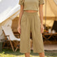 🥳 50% OFF! 🥳Women's High-Waist Smocked Wide-Leg Pants
