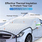🚗 All-Weather Half Car Cover — Thick Sun & Snow Protection with Wing Mirror Pockets