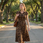 👗Women's Elegant Leopard Print Lapel Dress