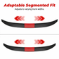 🚗 Universal ABS Rear Spoiler: No-Drill, 3-Piece Adjustable, Sedan Fit, Downforce Look