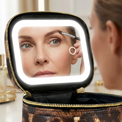 🥳 50% OFF! 🥳Travel Makeup Case with LED Lighted Mirror