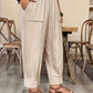 👖 Women’s Relaxed Fit Cuffed Ankle Pants — Elastic Waist, Easy Pull-On Style for Everyday Comfort