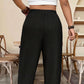 👖 Women’s Relaxed Fit Cuffed Ankle Pants — Elastic Waist, Easy Pull-On Style for Everyday Comfort