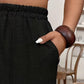 👖 Women’s Relaxed Fit Cuffed Ankle Pants — Elastic Waist, Easy Pull-On Style for Everyday Comfort