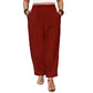 👖 Women’s Relaxed Fit Cuffed Ankle Pants — Elastic Waist, Easy Pull-On Style for Everyday Comfort