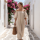 🔥50% OFF!✈️Free Shipping🔥 Women's Off-Shoulder Maxi Dress Lantern Sleeve Dress