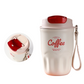 ❄️ Double-Walled Stainless Steel Thermal Coffee Cup—— Leak-Proof Lid & Portable Design
