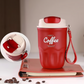 ❄️ Double-Walled Stainless Steel Thermal Coffee Cup—— Leak-Proof Lid & Portable Design