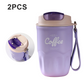 ❄️ Double-Walled Stainless Steel Thermal Coffee Cup—— Leak-Proof Lid & Portable Design