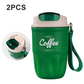 ❄️ Double-Walled Stainless Steel Thermal Coffee Cup—— Leak-Proof Lid & Portable Design