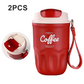 ❄️ Double-Walled Stainless Steel Thermal Coffee Cup—— Leak-Proof Lid & Portable Design