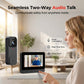 🚪 Easy-Install Video Doorbell with 4.3" Monitor — No Drilling, Long Battery Life