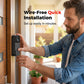 🚪 Easy-Install Video Doorbell with 4.3" Monitor — No Drilling, Long Battery Life