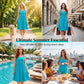 👗 Sleeveless A-Line Knee-Length Dress — Breathable Cotton Stretch, Flattering Fit