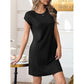 ☀️ Lightweight Solid Color Crew Neck Dress —Soft & Comfortable for All-Day Wear