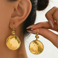 ✨Vintage Hammered Metal Drop Earrings