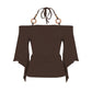 🌬️Women's Off-the-Shoulder Halter Neck Top