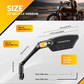 🔩 Universal Bicycle Side Mirrors with HD Glass — Shockproof, Anti-Vibration & Easy Installation