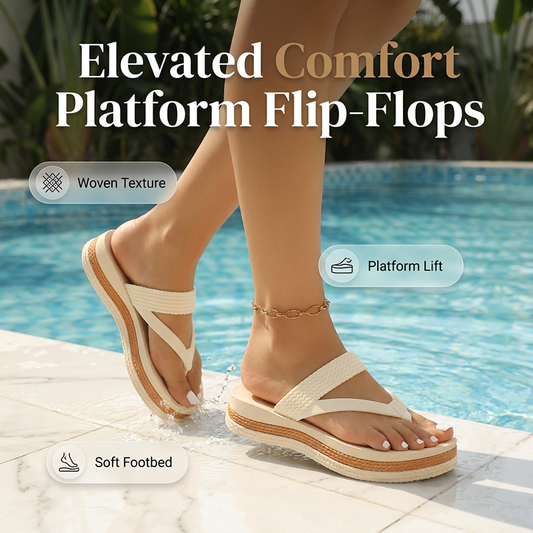 🎶 Summer Essential Flip-Flops with Woven Straps