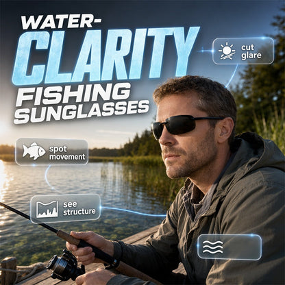 🎣 Ultra-Light Polarised Fishing Sunglasses — HD Glare Reduction