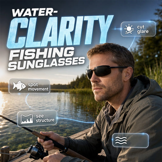 🎣 Ultra-Light Polarised Fishing Sunglasses — HD Glare Reduction