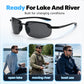 🎣 Ultra-Light Polarised Fishing Sunglasses — HD Glare Reduction