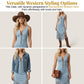 🪩 Retro Western Tassel Sleeveless Slim Dress