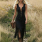 🪩 Retro Western Tassel Sleeveless Slim Dress