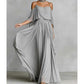 💃 Women’s Elegant Cold Shoulder Flowing Maxi Dress