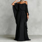 💃 Women’s Elegant Cold Shoulder Flowing Maxi Dress