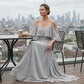 💃 Women’s Elegant Cold Shoulder Flowing Maxi Dress