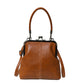 👛 Women‘s Vintage Kiss Lock Crossbody Bag with Top Handle