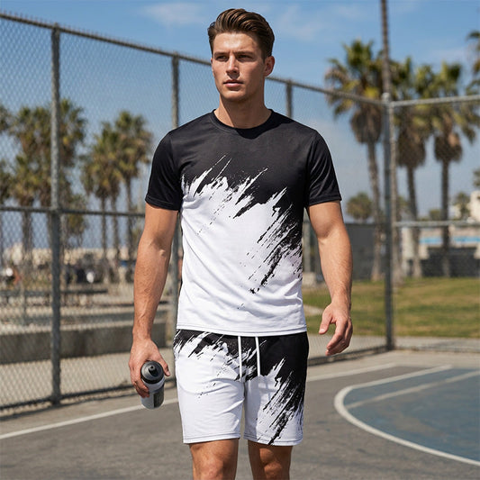 🌴 Dynamic Print Co-Ord Set for Men — Breezy Summer 2-Piece with Oversized Silhouette