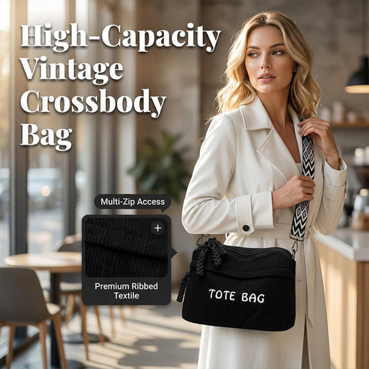 👛 Women's Vintage Large-Capacity Crossbody Bag