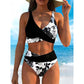👙 Women's Floral Print High Waist Bikini Set