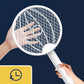 ⚡ High-Voltage 2-in-1 Fly Swatter — 3000V Instant Kill, Safe Triple Grid Design