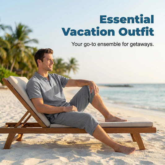 🌴 Summer Holiday Ready Linen Set — Lightweight 2-Piece for Travel, Lounging & Casual Days