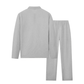 ✨ Men’s Waffle Knit Sweatshirt & Straight Pants Set — Summer Casual Co-Ord in 5 Colours