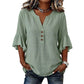 👔 Versatile Short Sleeve V-Neck Blouse — Lightweight & Breathable
