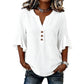 👔 Versatile Short Sleeve V-Neck Blouse — Lightweight & Breathable