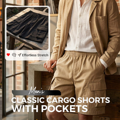 🚶 Versatile Cargo Shorts for Men — Perfect for Hiking, Camping & Daily Commute