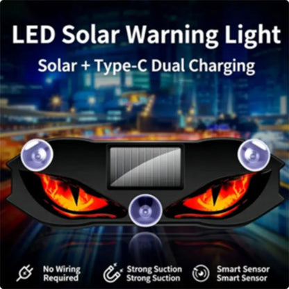 🔧 Wire-Free Solar Car Alarm Light — Stick-On Dashboard Security, Visible Deterrent for Night Parking