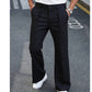 👖 Men‘s Soft Drape Straight Leg Pants — Relaxed Fit with Natural Fluid Silhouette