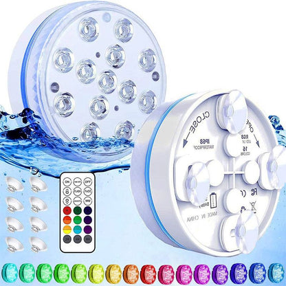 🏊 Submersible LED Pool Lights (RF Remote Control)